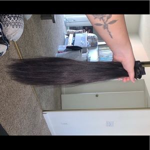 Black Bellami Human Hair Clip in Extensions